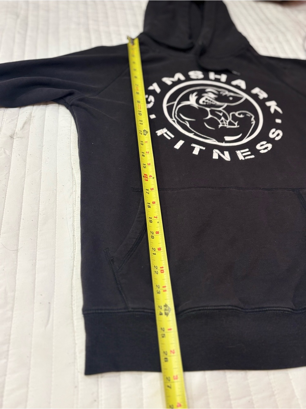 Gymshark Legacy Graphic Pullover Hoodie Sweatshirt Black & White Medium Unisex - Picture 7 of 8